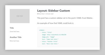 custom sidebar content example