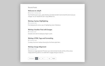 paginated home page example
